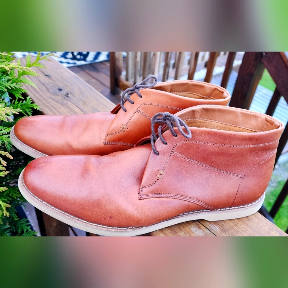 J75 Jump Boots Men's 12 Brown Leather Lace Up